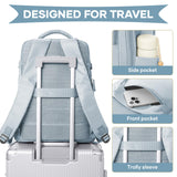 Large Travel Backpack Women Carry On Hiking Backpack Waterproof Outdoor Sports Casual Daypack Personal item Travel Bag Airplane Essentials Spirit Airline Flight Approved Shoes Compartment Men,Blue