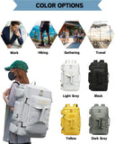 Large Travel Duffle Bags Backpack for Men Women, 50L Sports Gym Bag with Wet Pocket, Waterproof Carry On Backpack Weekender Overnight for Workout, Fitness, Outdoor, Business Yellow