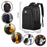 Large Travel Laptop Backpack, Business Anti Theft Slim Sturdy18Inch Laptop Backpack