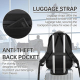 Large Travel Laptop Backpack, Business Anti Theft Slim Sturdy18Inch Laptop Backpack