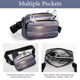 Large Waist Packs with Adjustable Strap,Atlantic Ocean CrossBody Fanny Pack Casual Bag for Travel Sports Running Hiking