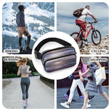 Large Waist Packs with Adjustable Strap,Atlantic Ocean CrossBody Fanny Pack Casual Bag for Travel Sports Running Hiking