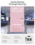 LARVENDER Carry On Luggage 22x14x9 Airline Approved, Suitcases with Wheels