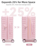 LARVENDER Carry On Luggage 22x14x9 Airline Approved, Suitcases with Wheels