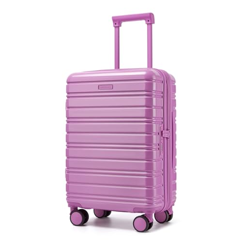 LARVENDER Carry On Luggage 22x14x9 Airline Approved, Suitcases with Wheels