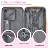 LARVENDER Carry On Luggage 22x14x9 Airline Approved with Spinner Wheels, Expandable 20 Inch Luggage with TSA Lock, Hard Shell Carry On Suitcases for Women Men, Berry