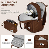 LARVENDER Luggage Sets 3 Piece Expandable Carry on Luggage 22x14x9 Airline Approved Hardshell Suitcase with Wheels TSA Lock, Lightweight Suitcase Set for Women with Travel Backpack, Maple