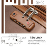LARVENDER Luggage Sets 3 Piece Expandable Carry on Luggage 22x14x9 Airline Approved Hardshell Suitcase with Wheels TSA Lock, Lightweight Suitcase Set for Women with Travel Backpack, Maple