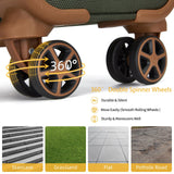 LARVENDER Luggage Sets 4 Piece, Softside Carry On Luggage Suitcase Set with 360° Spinner Wheels for Women Men(28/24/20/18) Army Green