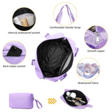LARVENDER Luggage Sets 5 Piece with Duffel Bag Expandable(Only 28 inch) Hardside PP Carry On Luggage with 360° Spinner Wheels TSA Lock Luggage Sets for Women, Lavender