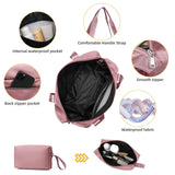 LARVENDER Luggage Sets 5 Piece with Duffel Bag Expandable(Only 28 inch) Hardside PP Carry On Luggage with 360° Spinner Wheels TSA Lock Luggage Sets for Women, Pink