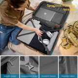 LARVENDER Luggage Sets 6 Piece, Expandable Hardside Carry on Suitcase Set with Spinner Wheels, Lightweight Rolling Luggage Sets for Women with TSA Lock, Blue