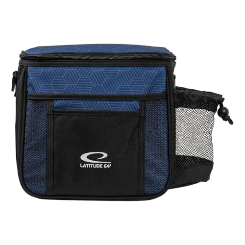 Latitude 64 Slim HEX Shoulder Bag | Lightweight Disc Golf Bag with Putter Pocket | Durable HEX Pattern Nylon Material | Compact | Backpacks4Less