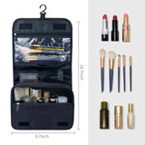 Lcsmaokin Large Capacity Toiletry Bag Travel Bag with Hanging Hook for Men and Women Waterproof Travel Cosmetic Bag Bathroom Storage Bag for Brushes Set,Full - Sized Shampoo,Toiletries,Accessories - Black