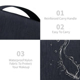 Lcsmaokin Large Capacity Toiletry Bag Travel Bag with Hanging Hook for Men and Women Waterproof Travel Cosmetic Bag Bathroom Storage Bag for Brushes Set,Full - Sized Shampoo,Toiletries,Accessories - Black