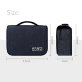 Lcsmaokin Large Capacity Toiletry Bag Travel Bag with Hanging Hook for Men and Women Waterproof Travel Cosmetic Bag Bathroom Storage Bag for Brushes Set,Full - Sized Shampoo,Toiletries,Accessories - Black