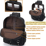 Leaper Anti - Theft Sling Bag for Men: 98% Theft - Proof Crossbody Bag with Locking Compartments - Secure Messenger Bag for Metro Commuting, Office & Business Travel for Urban Professionals