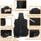 Leaper Anti - Theft Sling Bag for Men: 98% Theft - Proof Crossbody Bag with Locking Compartments - Secure Messenger Bag for Metro Commuting, Office & Business Travel for Urban Professionals