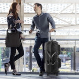 Leather Garment Bag for Travel, Modoker Carry On Suit Carrier Travel Bag with Shoulder Strap/Multiple Pockets - Ideal for Business Trips & Weekend Getaways - The Garment Duffel Bag for Traveling Men
