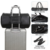 Leather Garment Bag for Travel, Modoker Carry On Suit Carrier Travel Bag with Shoulder Strap/Multiple Pockets - Ideal for Business Trips & Weekend Getaways - The Garment Duffel Bag for Traveling Men