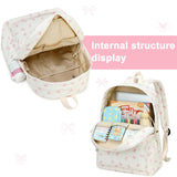 LEDAOU Backpack for Girls Teens School Bag Kids Bookbag Girls Backpack Set Daypack with Lunch Bag and Pencil Case