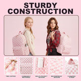 LEDAOU School Backpack for Teen Girls Lightweight 15.6 inch Laptop Bookbag for College Middle High School Women Casual Travel Daypack