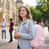 LEDAOU School Backpack for Teen Girls Lightweight 15.6 inch Laptop Bookbag for College Middle High School Women Casual Travel Daypack