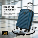 Lee Carry On Luggage with Wheels, 21" TSA Approved Hard Shell Suitcase