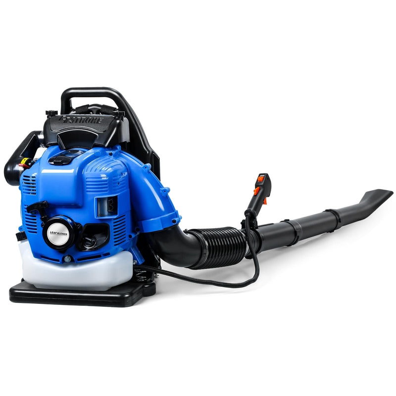 Lefitap 4 Stroke Backpack Leaf Blower - 75.6CC | 750 CFM High Power Backpack Leaf Blower Gas Powered - High Airflow Gasoline Back Pack Blowers for Yard Lawn Care, Clears Leaves, Debris & Snow, Blue