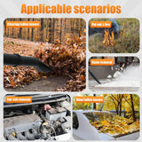 Lefitap 80CC Backpack Leaf Blower Gas Powered - 900 CFM | 4.3 HP | 206 MPH High Airflow Heavy Duty Commercial Gas Leaf Blower for Yard Lawn Care, Clears Leaves, Debris & Snow, EB850EZ