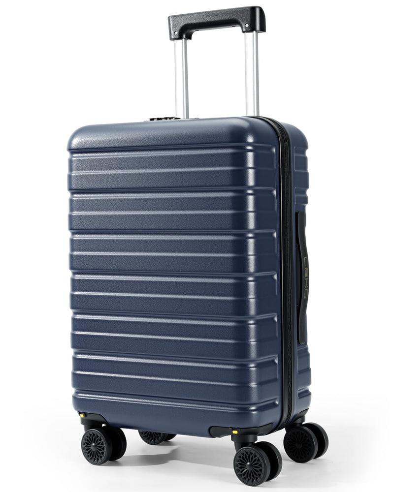 Lekesky 16 Inch Underseat Carry On Luggage Airline Approved, Hard Shell Suitcase with TSA Lock, Lightweight Spinner Wheels Durable ABS Compact Carry - On for Travel Weekend Trips Men Women, Blue