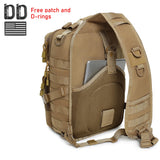 Lemubeane Tactical Sling Bag Backpack Military Rover Shoulder Sling Pack EDC Molle Assault Range Bag Crossbody Chest Pack (Coyote)