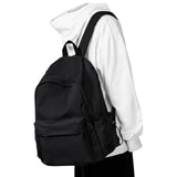 Lendolk Black Middle School Backpack For Men Women Simple Backpack For College Students Aesthetic High School Bag Waterproof Bookbag For Teens Girls Boys