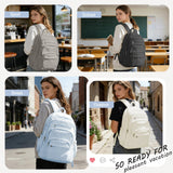 Lendolk College Backpack For Women Men,Lightweight High School Bag,School Backpack With Lots Of Pockets,Cute Bookbag For Teens Boys Girls,Casual Daypack Backpack For School(Blue)