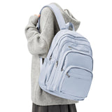 Lendolk College Backpack For Women Men,Lightweight High School Bag,School Backpack With Lots Of Pockets,Cute Bookbag For Teens Boys Girls,Casual Daypack Backpack For School(Blue)