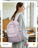 Lendolk School Backpack for Teen Girls Lightweight College Backpack Women Travel Backpacks Waterproof High School Bookbag for Men Classic Casual Daypacks(Purple)