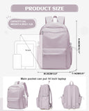 Lendolk School Backpack for Teen Girls Lightweight College Backpack Women Travel Backpacks Waterproof High School Bookbag for Men Classic Casual Daypacks(Purple)