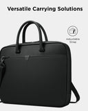 Lenovo 15.6 - inch Laptop Bag (T200) - Water Resistant Leather Messenger Bag with Padded Device Compartment – Multi Compartment Professional Handbag with Shoulder Strap for Travel & Business