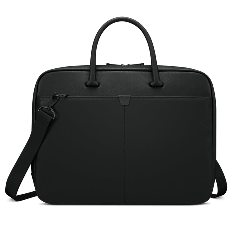 Lenovo 15.6 - inch Laptop Bag (T200) - Water Resistant Leather Messenger Bag with Padded Device Compartment – Multi Compartment Professional Handbag with Shoulder Strap for Travel & Business
