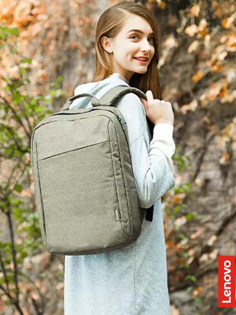 Lenovo B210 15.6 - Inch Laptop Backpack, Camo Green – Water - Repellent Computer Bag for Men & Women, Lightweight Travel Backpack with Padded Laptop Sleeve, Durable Casual Daypack