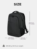 Lenovo B325 Laptop Backpack 35L – Anti - Theft, Water - Resistant, USB Charging Port, Fits 16 - Inch Laptops, 2 Compartments, Luggage Strap, Travel Backpack for Work, School, Men & Women, Black