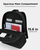 Lenovo Laptop Backpack (B500) - 15L Capacity Padded Tablet & Computer Bag with Lock Zipper, Black, 15.6 Inch