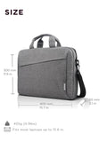 Lenovo Laptop Carrying Case T210, 15.6 - Inch Laptop and Tablet, Sleek Design, Durable and Water - Repellent Fabric, Business Casual or School, GX40Q17231 Casual Toploader - Grey