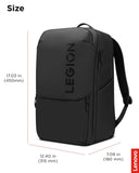 Lenovo Legion Gaming Laptop Backpack GB800, 21L Capacity, Fits 17 - inch Laptops, Water Resistant, Three Main Compartments & 19 Specialiized Pockets, Black