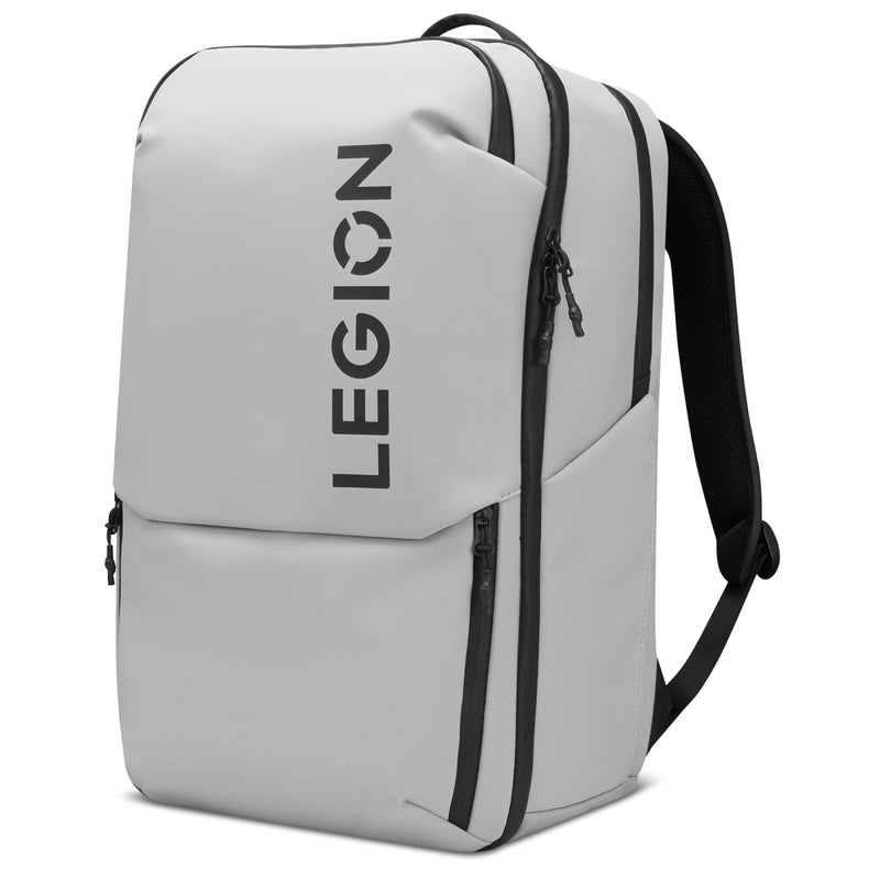 Lenovo Legion Gaming Laptop Backpack GB800, 21L Capacity, Fits 17 - inch Laptops, Water Resistant, Three Main Compartments & 19 Specialiized Pockets, Light Grey