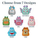 Let's Make Memories Kids Personalized Toddler Backpack for School - Custom Preschool Backpack - Back to School - Bookbag - Little Critter - Dog