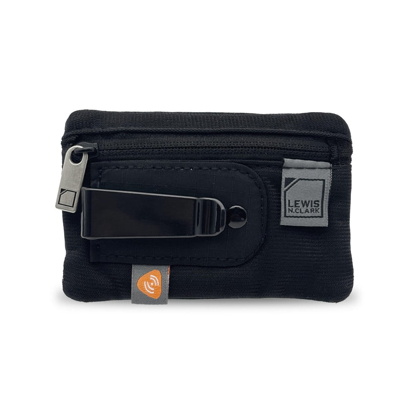 Lewis N. Clark RFID - Blocking Hidden Clip Stash Travel Belt Wallet, Black, One Size