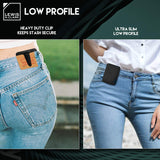 Lewis N. Clark RFID - Blocking Hidden Clip Stash Travel Belt Wallet, Black, One Size