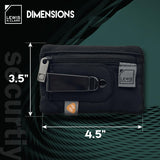 Lewis N. Clark RFID - Blocking Hidden Clip Stash Travel Belt Wallet, Black, One Size