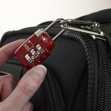 Lewis N. Clark TSA 3 Dial Combination Lock, Red